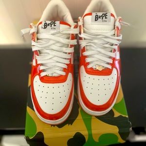 Bapesta Orange Size 9.5 Men